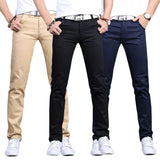 Nukty Classic 9 Color Casual Pants Men Spring summer New Business Fashion Comfortable Stretch Cotton Straigh Jeans Trousers