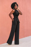 Nukty New Women Off Shoulder Casual Jumpsuits Wide Leg Pants Summer Elegant Rompers Womens Jumpsuit Party Overalls Female