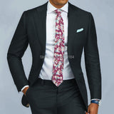 Nukty Blue Formal Men Suits Slim Fit with Notched Lapel 2 Piece Wedding Tuxedo for Groomsmen Male Fashion Costume Jacket with Pants