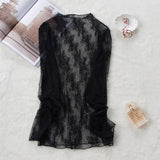 Nukty New Transparent Korean Fashion Loose Women Blouse 22 Colors Can Choose Female Bottoming Blouses Plus Size Cheaper Tops