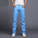 Nukty Classic 9 Color Casual Pants Men Spring summer New Business Fashion Comfortable Stretch Cotton Straigh Jeans Trousers