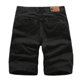 Nukty Brand New Mens Cargo Shorts High Quality Black Short Pants Men Cotton Solid Casual Beach Shorts Men Summer Bottom