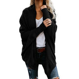 Autumn Winter Cardigans for Women Batwing Sleeve Sweaters Long Female Coat Casual Knitted Sweaters Gilet Femme Manche Longue