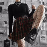 Gothic Black Y2k Top T Shirt Women Turtleneck Letter Embroidery Long Sleeve Tops Harajuku Letter Pullover E Girl Aesthetic Tops