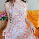 Nukty Women Summer Print Floral Midi Dress Vintage Franch Style Female Strapless Party Dress Casual Holiday Lady Boho Vestido