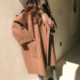 NUKTY Overcoat Women Autumn And Winter New Woolen Coat Small