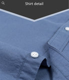 Nukty 100% Cotton Oxford Shirts For Man Long Sleeve Soft New Checked Button-down Regular Fit Plaid Casual Solid Shirt Plus Size5XL6XL