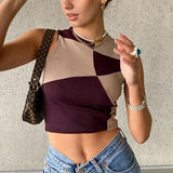 18 Style Y2k Crop Tops Zebra Pattern Tank Tops Sexy Skinny Fashion Cropped Tops Retro Slim Aesthetic Cotton Camisole Cyber Y2k