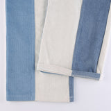 Nukty Corduroy Pants Woman Baggy High Waist Contrast Patchwork Trousers Y2K Streetwear Casual Straight Sweatpants Capris