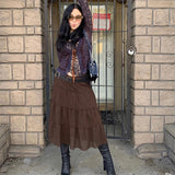 Plaid Skirt Women Y2k Retro Straight Skirts Double Layer Mesh E Girl 2000s Harajuku Aesthetic High Waist Skinny Streetwear Skirt