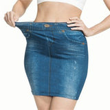 Nukty Brand New Woman Denim Skirts Trendy Vintage Washed  High Waist Female Summer Black Blue Bodycon Hip Denim Skirts Jeans