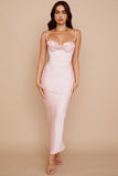 High Quality Summer Corset Dress Women White Spaghetti Strap Dress Padded Bustier Satin Bodycon Dress Sexy Party Dress Clubwear