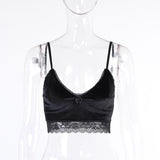 Black Basic Tank Tops Tees Sleeveless Backless Spaghtti Strap Crop Tube Top Casual Fashion Fitness Buttons Tee Vest Tanks Camis