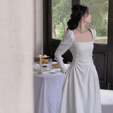 Nukty Wedding Dresses for Women Clothing Party Elegant Office Lady Korean Fashion Slim Prom Dress Female Evening Vestidos Autumn