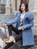 New Women Long Coat Autumn Winter Warm Velvet Thicken Faux Fur Coats Parka Female Solid Big Pocket Jacket Outwear