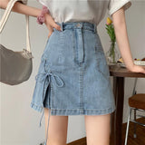 Nukty Women Mini Pant Skirts Clothing Denim Wide Leg  Shorty Sexy Woman Clothes for Teen Girls Hot Pants Korean Fashion Beach Jeans