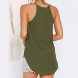 Nukty Women Tank And Camis Ladies Halter Neck Top Summer Sexy O Neck Sleeveless Tops Vest Female OL T-shirts Women Pulovers