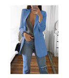 Spring and Summer New Lapel Ladies Suit Jacket Commuter Professional Office Temperament Suit Jacket Casual Jacket Office