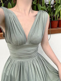 Nukty France Vintage Elegant Party Long Dress Ladies Pink Summer Sexy Beach Boho Dress Women Backless Casual Retro Korean Style Dress