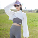 Nukty Summer Casual Solid Shawl Long Batwing Sleeve Capes Ponchos Outdoor Cycling Cloak Anti UV Loose Light Sun Protection Cross Coats