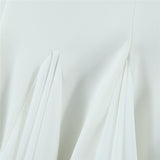 Nukty Spring Summer New Sexy Slim Fashion Women Halter Neck Tie Backless Pleated Short Strap Mini Dress Female