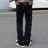 Nukty Y2k Ripped Jeans Men Gothic Hip Hop Streetwear Vintage Women's Jeans Baggy Korean Denim Pants Straight Trousers For Men Punk