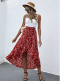 Summer New Printed Women's Skirts Temperament Comfortable Breathable Leisure Vacation Beach Skirts Skirts Woman Skirts