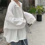 Nukty Women Basic Jackets Solid Turn-down Collar All-match Bf Harajuku Batwing Sleeve High Street Casual Teens Sun Protection Hot Sale