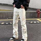 Nukty Y2k Ripped Jeans Men Gothic Hip Hop Streetwear Vintage Women's Jeans Baggy Korean Denim Pants Straight Trousers For Men Punk