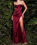 Nukty Red Backless Long Evening Dress gala for girls Summer Sexy Elegant Women Party Dresses Robe