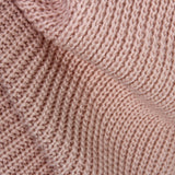 Nukty Sexy Off Shoulder Long Sleeve Sweater Dress Elegant Solid Loose Casual Knitted Mini Dress Female Vestido Women Autumn Clothes