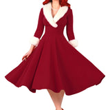 Nukty New Year Christmas Dress Women Nightmare Before Christmas Sexy Costume Long Sleeve Plush Warm Hooded Party Pleated Dresses