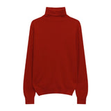 Nukty Winter High Quality Wwomen's Wool Sweater Solid Color High-neck Pullover Long-sleeved Knit Top