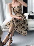 Nukty Women Fashion Spaghetti Strap Prom Mini Dress Suit Elegant Sleeveless Slim Vestdios Female Bodycon Evening Party Clothes Summer