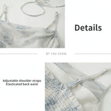 Nukty Dresses Women College Floral Summer Ulzzang Preppy Style Teens Fashion New Arrival Chic Young Ladies High Waist Hot Sale Mujer