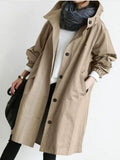 Nukty New Autumn and Winter Trench Coat Women's Coat Women's Jacket Spring  Streetwear  Womens Fashion  Clothes Women  Coat