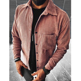 Nukty Men Plaid Shirt Spring Fashion Large Size Pockets Long Sleeve Top Turn-down Collar Single-breasted Shirts