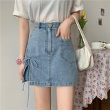 Nukty Women Mini Pant Skirts Clothing Denim Wide Leg  Shorty Sexy Woman Clothes for Teen Girls Hot Pants Korean Fashion Beach Jeans