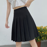 Nukty Skirts Pleated Women High Waist Summer Knee-length Preppy Style Harajuku Y2k Hot Sale Street School Cosplay Casual Female Faldas