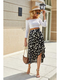 Summer New Printed Women's Skirts Temperament Comfortable Breathable Leisure Vacation Beach Skirts Skirts Woman Skirts