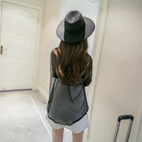 Nukty Spring Chiffon Transparent Shirt Women's Long Sleeve See-through Blusas Ropa De Mujer Summer Sun-proof Zipper Coats Jacket