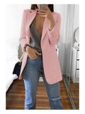 Spring and Summer New Lapel Ladies Suit Jacket Commuter Professional Office Temperament Suit Jacket Casual Jacket Office