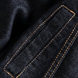 Nukty New Solid Casual Cotton Denim Jacket Men Plus Size M-5XL Lapel Single Breasted Jeans Jacket High Quality Denim Jackets Man