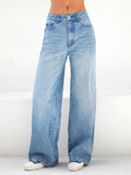 New High Waist Loose Wide Leg Women's Jeans Mopping Jeans New Casual Fashion Simple Loose Women's Pants Versatile