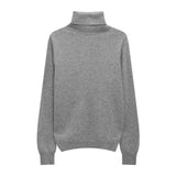 Nukty Winter High Quality Wwomen's Wool Sweater Solid Color High-neck Pullover Long-sleeved Knit Top