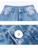 Nukty Korean Streetwear Women Women's High Waist Jeans Woman Harajuku Fashion Denim Pants Jean Baggy Clothes Vintage Clothing Urban