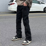 Nukty Y2k Ripped Jeans Men Gothic Hip Hop Streetwear Vintage Women's Jeans Baggy Korean Denim Pants Straight Trousers For Men Punk
