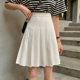Nukty Skirts Pleated Women High Waist Summer Knee-length Preppy Style Harajuku Y2k Hot Sale Street School Cosplay Casual Female Faldas