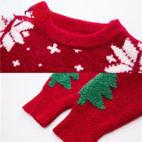 Nukty Sweater Women Christmas Red Pullover Knitwear Korean Loose Fluffy Top Trending Sweater Autumn and Winter Lazy Wind Round Neck