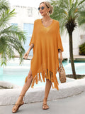 Nukty Beach Dress Ladies Summer Suit Women Cover Up New Bigger Sizes Loose Female Hollow Out Bathing Print Acrylic Pareo For The